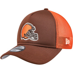 Cleveland Browns New Era Youth A-Frame 9FORTY Trucker Adjustable Hat