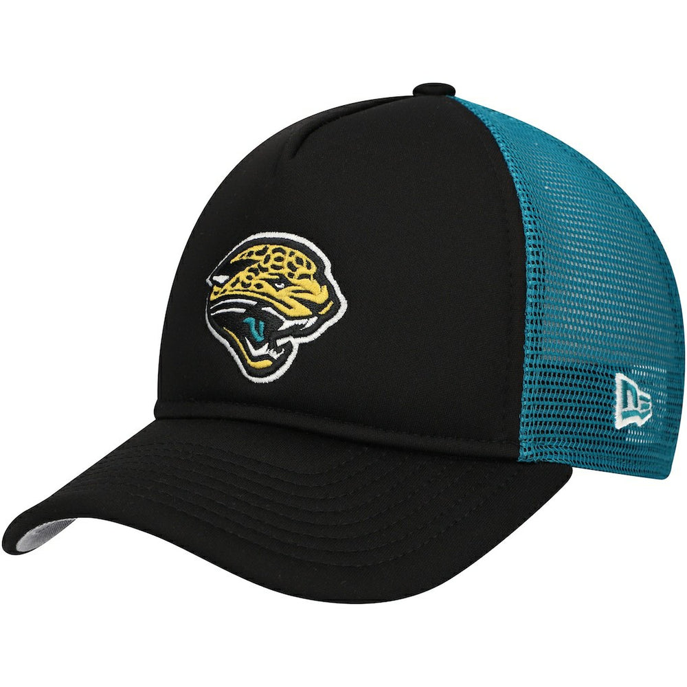 Jacksonville Jaguars New Era Youth A-Frame 9FORTY Trucker Adjustable Hat