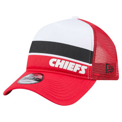 Kansas City Chiefs New Era Youth Sport Night Color Block 9FORTY A-Frame Trucker Adjustable Hat