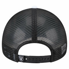 Las Vegas Raiders New Era Youth Sport Night Color Block 9FORTY A-Frame Trucker Adjustable Hat