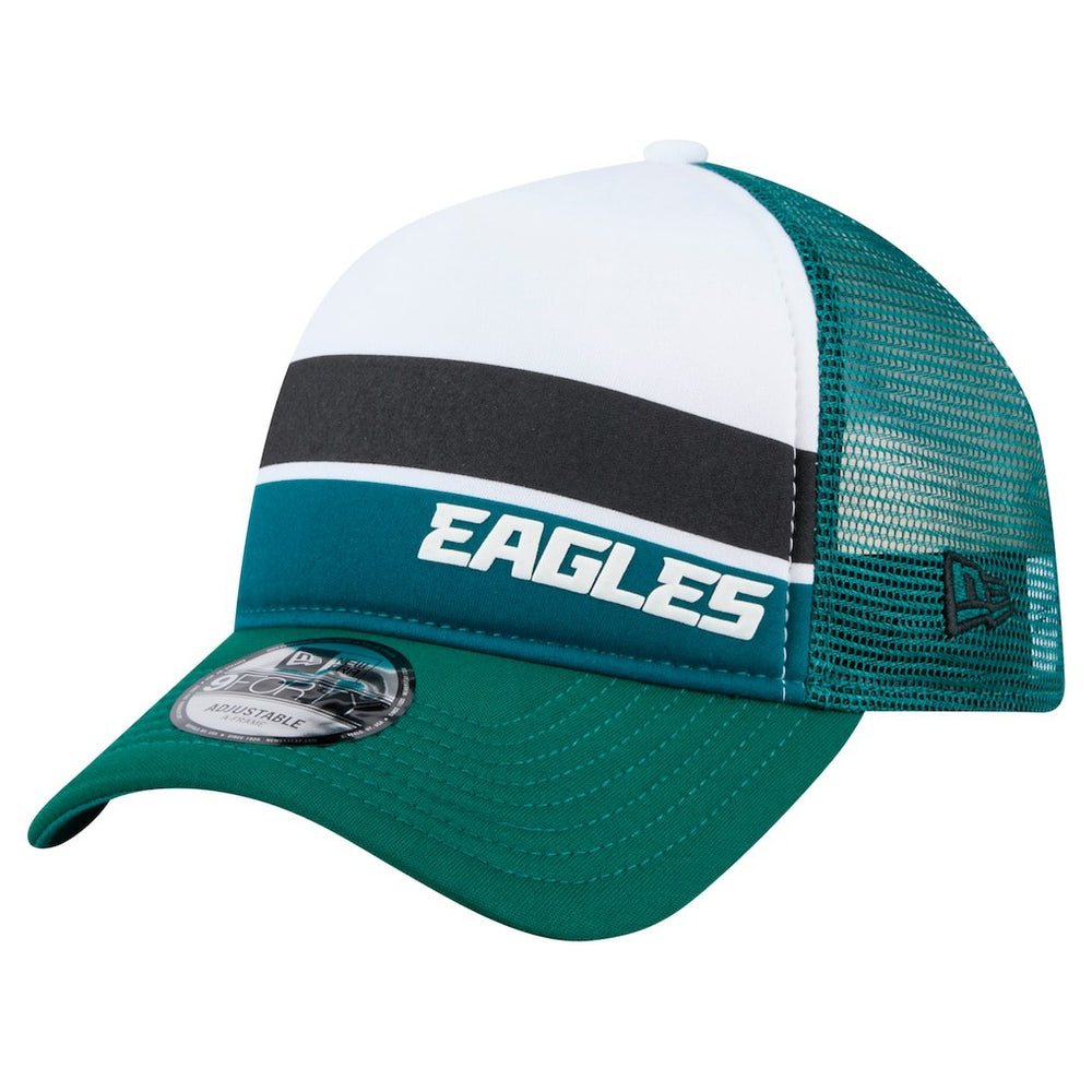 Philadelphia Eagles New Era Preschool Sport Night Color Block 9FORTY A-Frame Trucker Adjustable Hat