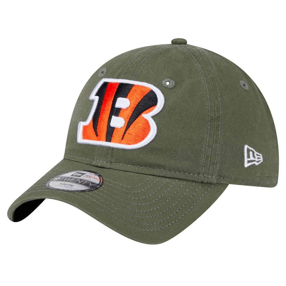Cincinnati Bengals New Era Youth Main 9TWENTY Adjustable Hat