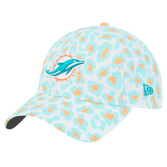 Miami Dolphins New Era Preschool Active Leopard 9TWENTY Adjustable Hat