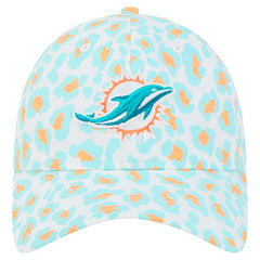 Miami Dolphins New Era Preschool Active Leopard 9TWENTY Adjustable Hat