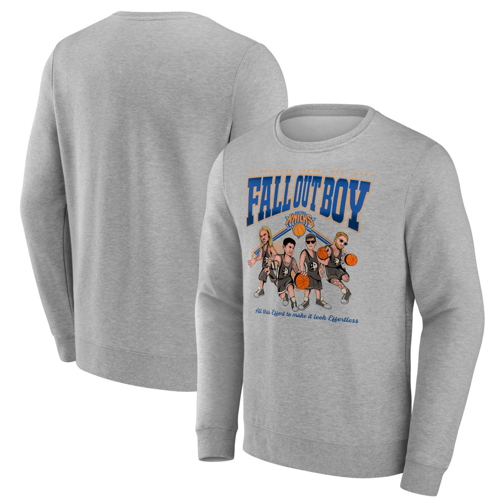 Fall Out Boy x New York Knicks So Much For (2our) Dust Fleece Pullover Sweatshirt New