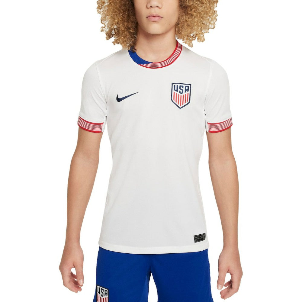 USMNT Youth 2024 Home Replica Jersey White - Nike