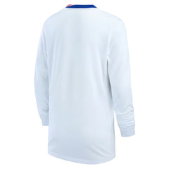 USMNT Youth 2024 Home Replica Long Sleeve Jersey White - Nike