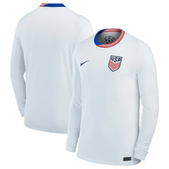 USMNT 2024 Home Replica Long Sleeve Jersey White - Nike