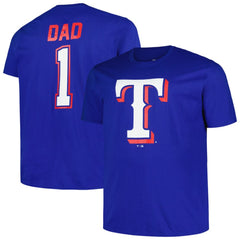 Texas Rangers Profile Big & Tall #1 Dad T-Shirt | MLB US