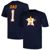 Houston Astros Profile Big & Tall #1 Dad T-Shirt | MLB For sale