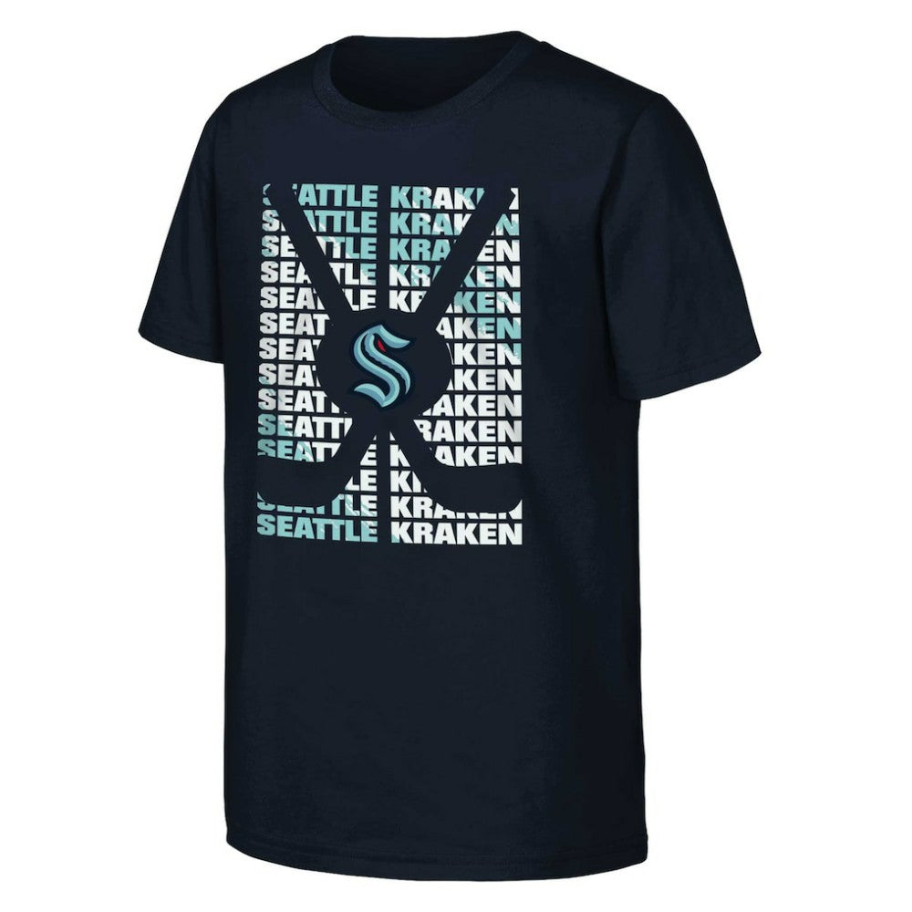 Seattle Kraken Youth Box T-Shirt Outlet