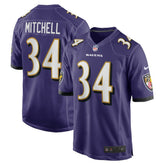Baltimore Ravens Nike Keaton Mitchell Game Jersey