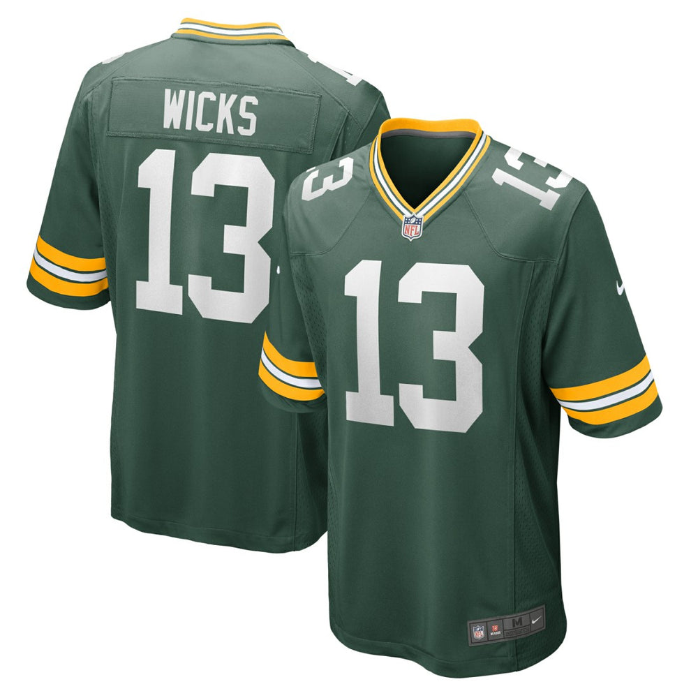 Green Bay Packers Nike Dontayvion Wicks Game Jersey