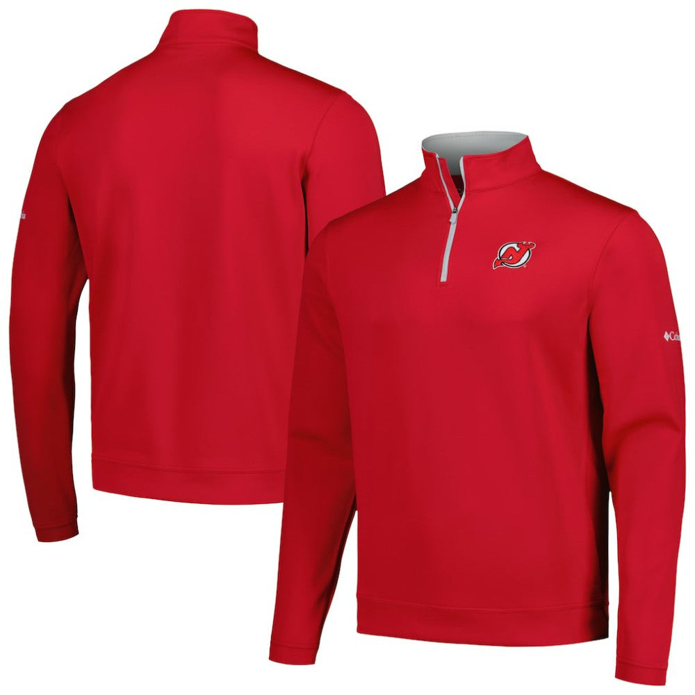 New Jersey Devils Columbia Wickham Hills Omni-Wick Quarter-Zip Jacket For Sale
