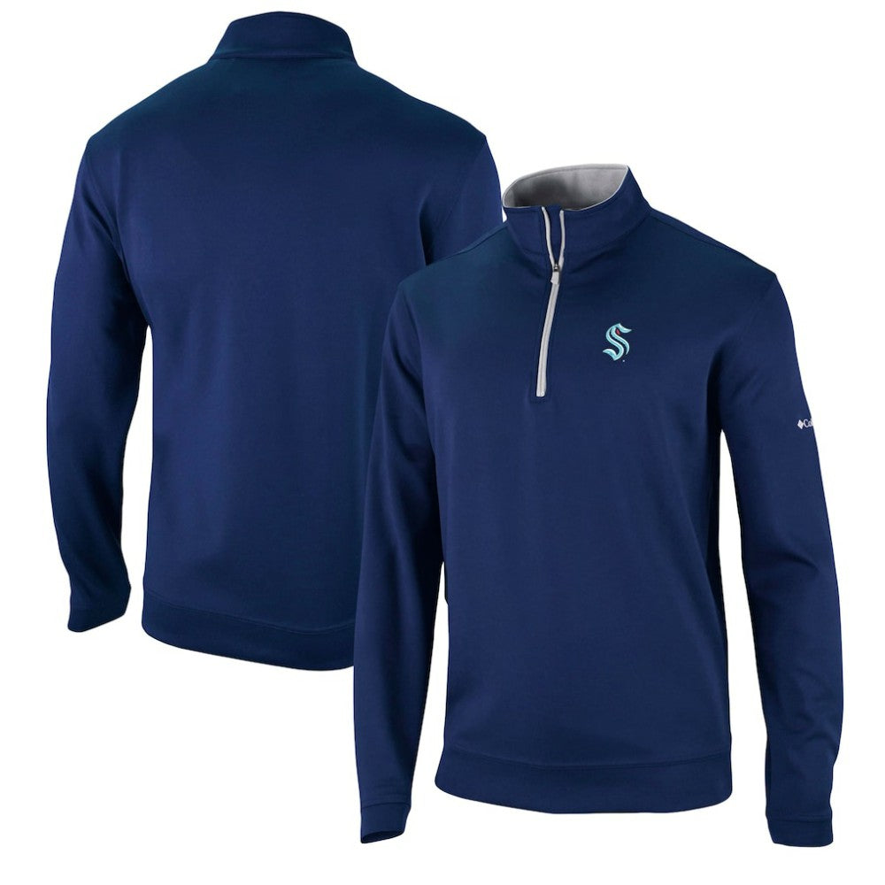 Seattle Kraken Columbia Wickham Hills Omni-Wick Quarter-Zip Jacket Discount