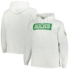 Milwaukee Bucks Big & Tall Raglan Tri-Blend Pullover Hoodie On Sale
