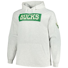 Milwaukee Bucks Big & Tall Raglan Tri-Blend Pullover Hoodie On Sale