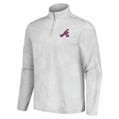 Atlanta Braves Tommy Bahama Delray Frond IslandZone Half-Zip Jacket | MLB Online