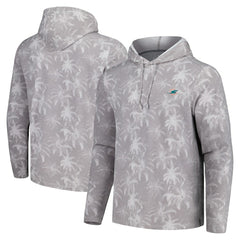 Miami Dolphins Tommy Bahama Palm Frenzy Hoodie Long Sleeve T-Shirt