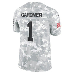 New York Jets Nike Sauce Gardner 2024 Salute to Service Limited Jersey
