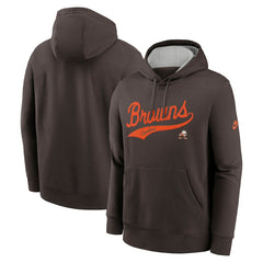 Cleveland Browns Nike Rewind Club Logo Pullover Hoodie