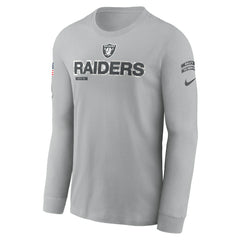 Las Vegas Raiders Nike 2024 Salute To Service Long Sleeve T-Shirt