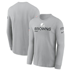 Cleveland Browns Nike 2024 Salute To Service Long Sleeve T-Shirt