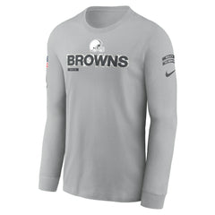 Cleveland Browns Nike 2024 Salute To Service Long Sleeve T-Shirt