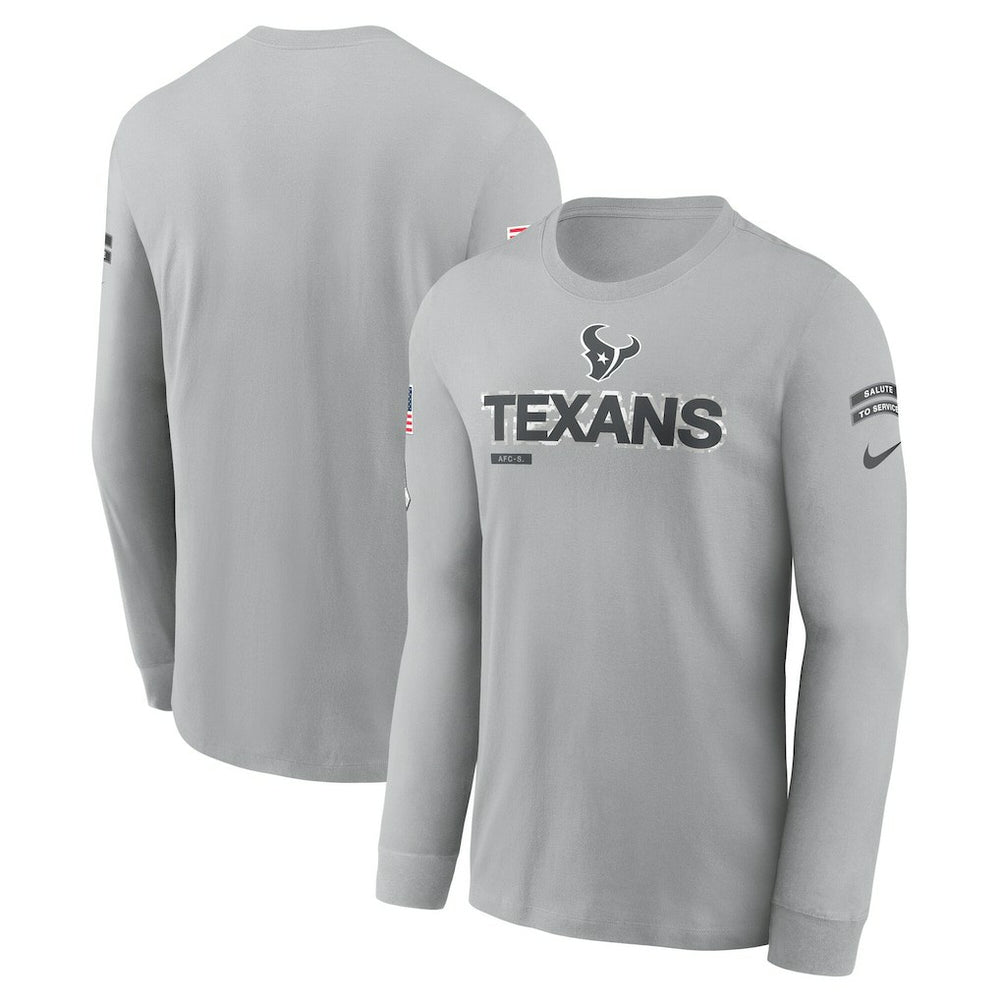 Houston Texans Nike 2024 Salute To Service Long Sleeve T-Shirt