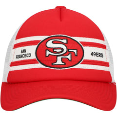 San Francisco 49ers Mitchell & Ness Youth Stripe Trucker Adjustable Hat