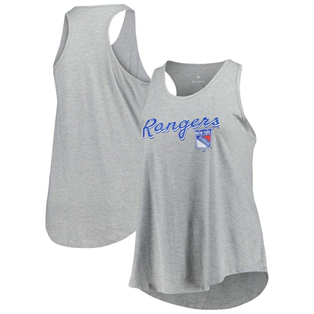New York Rangers Fanatics Women's Plus Size Racerback Tank Top On Sale