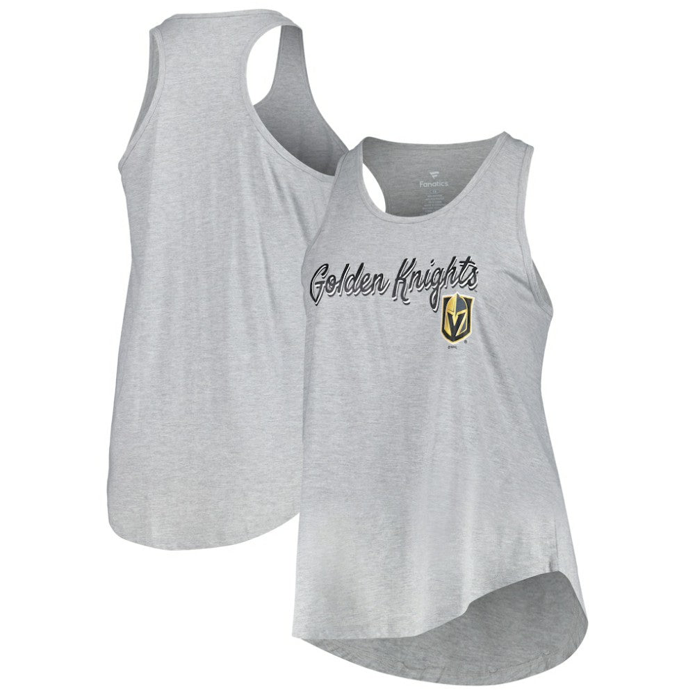 Vegas Golden Knights Fanatics Women's Plus Size Racerback Tank Top On Sale