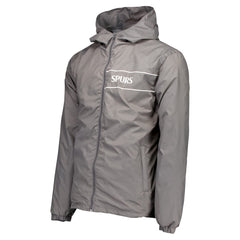 Tottenham Hotspur Home Match Hoodie Full-Zip Windbreaker Jacket Gray