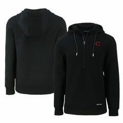 Cincinnati Reds Cutter & Buck City Connect Roam Eco Recycled Half-Zip Pullover Hoodie | MLB For sale