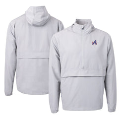 Atlanta Braves Cutter & Buck City Connect Charter Eco Recycled Half-Zip Anorak Jacket | MLB Near me
