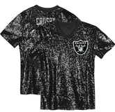Las Vegas Raiders Maxx Crosby Girls Youth Sequin V-Neck Fashion Jersey