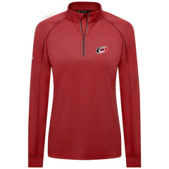 Carolina Hurricanes Levelwear Women's Kinetic Insignia Core Quarter-Zip Pullover Top Online