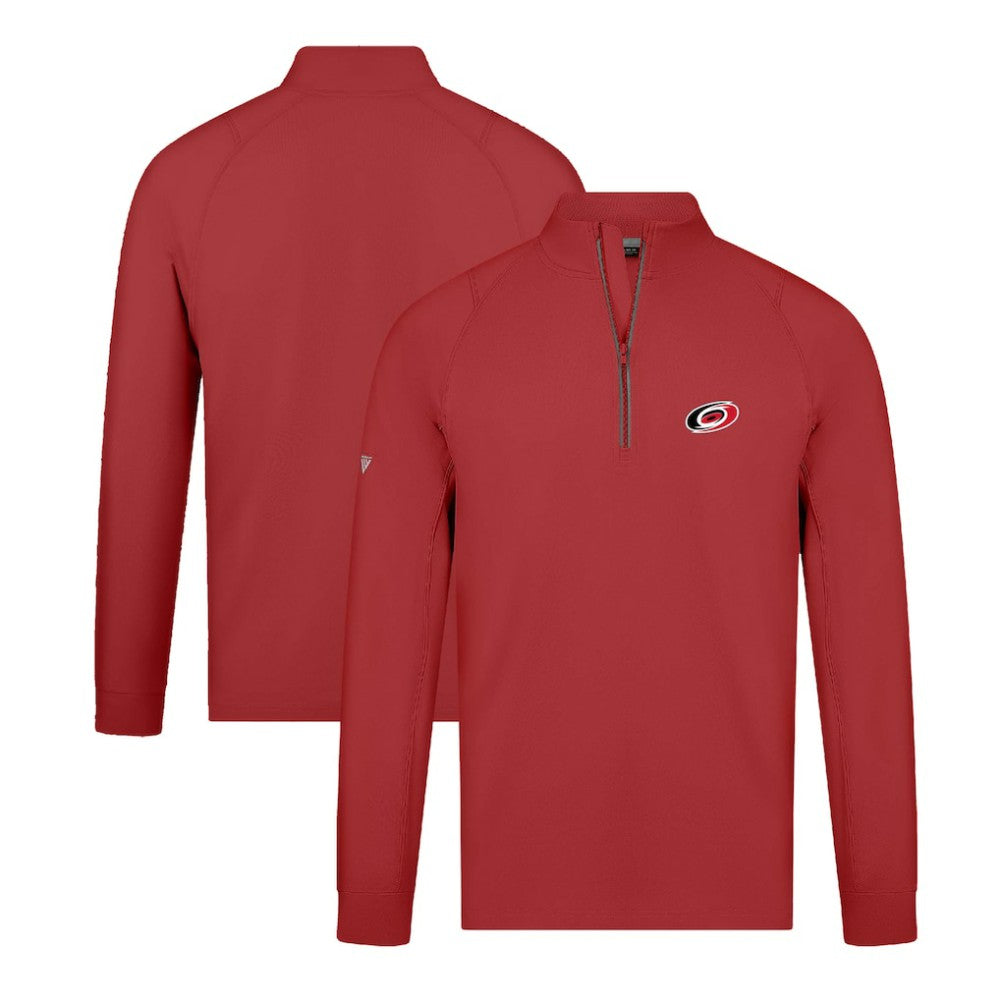 Carolina Hurricanes Levelwear Theory Insignia Core Quarter-Zip Pullover Top Sale