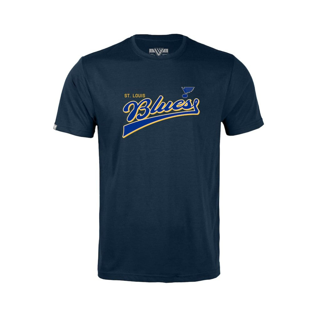 St. Louis Blues Levelwear Youth Little Richmond Retro Script T-Shirt Online