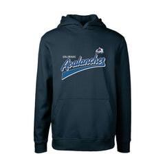 Colorado Avalanche Levelwear Youth Podium Retro Script Fleece Pullover Hoodie Online
