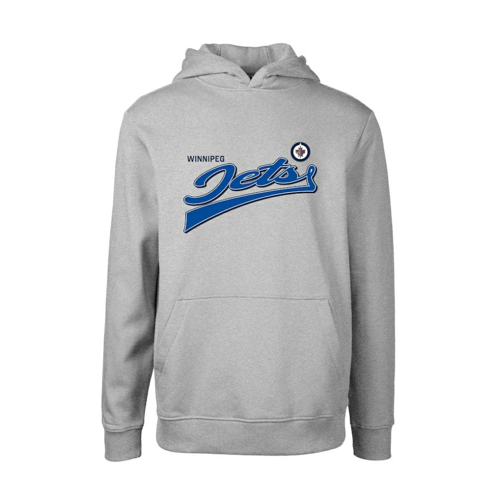Winnipeg Jets Levelwear Youth Podium Retro Script Fleece Pullover Hoodie Online