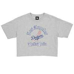 New Era Women's Bella Dona x Los Angeles Dodgers Boxy Crop T-Shirt | MLB Shop
