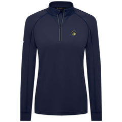 Milwaukee Brewers Levelwear Women's Kinetic Insignia Quarter-Zip Pullover | MLB Shop