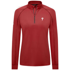 Philadelphia Phillies Levelwear Women's Kinetic Insignia Quarter-Zip Pullover | MLB Outlet