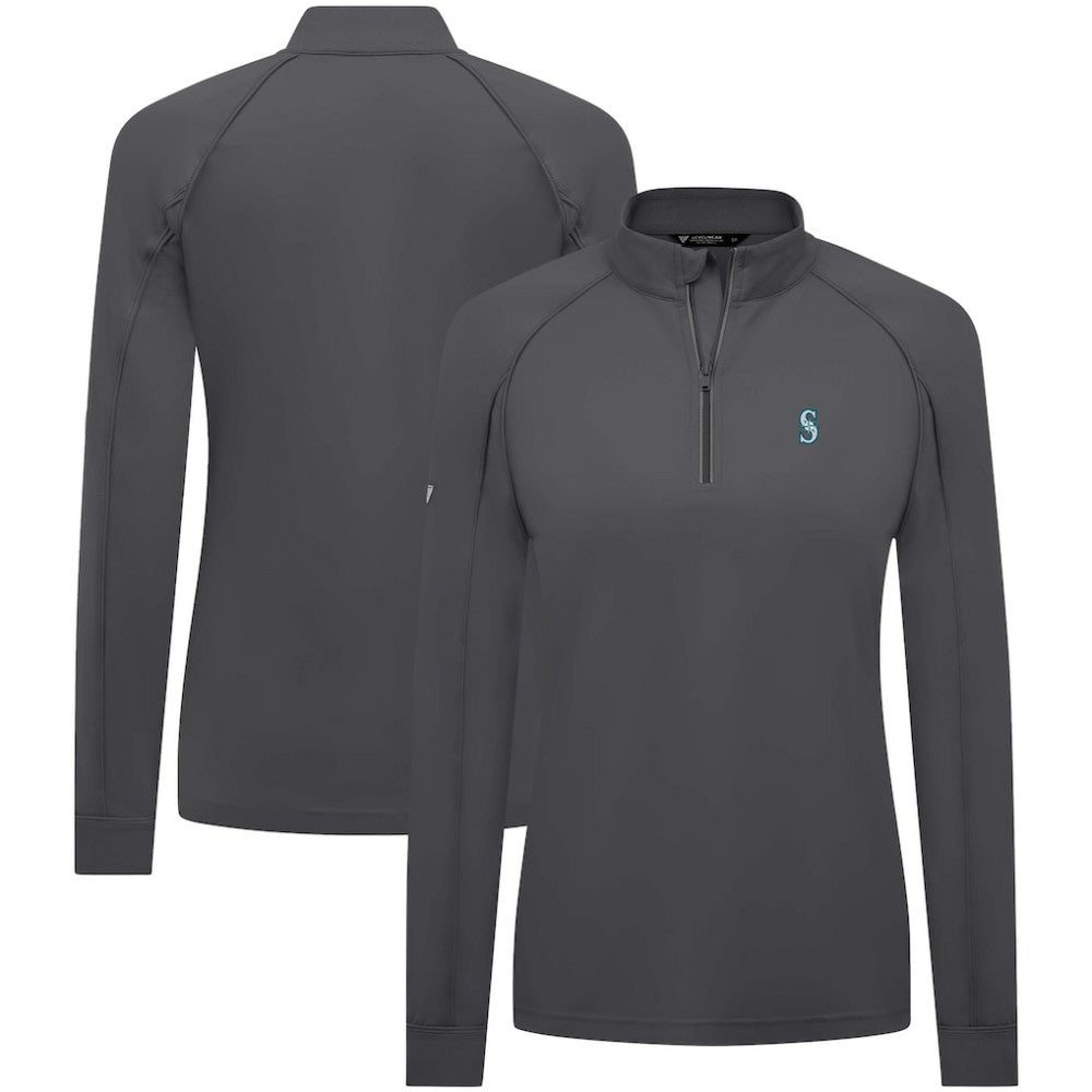 Seattle Mariners Levelwear Women's Kinetic Insignia Quarter-Zip Pullover | MLB Near me