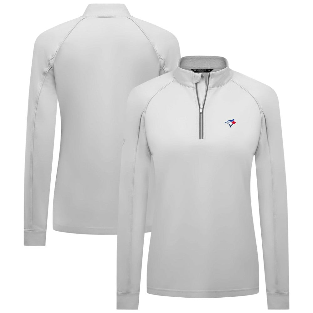 Toronto Blue Jays Levelwear Women's Kinetic Insignia Quarter-Zip Pullover | MLB On Sale