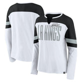 Los Angeles Kings Fanatics Women's Frozen Long Sleeve Notch Neck T-Shirt Sale