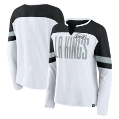Los Angeles Kings Fanatics Women's Frozen Long Sleeve Notch Neck T-Shirt Sale