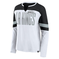 Los Angeles Kings Fanatics Women's Frozen Long Sleeve Notch Neck T-Shirt Sale