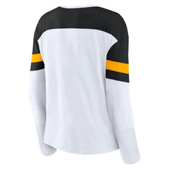 Pittsburgh Penguins Fanatics Women's Frozen Long Sleeve Notch Neck T-Shirt Outlet